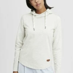 Oxmo OXWANDY - Jersey Con Capucha - Oyster Gre, Mujer