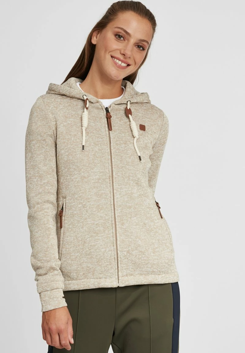Oxmo OXTHORY - Sudadera Con Cremallera - Dune, Mujer 1 Oxmo OXTHORY - Sudadera Con Cremallera - Dune, Mujer