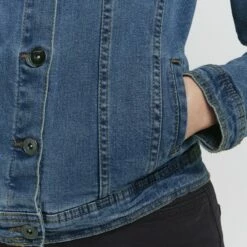 Oxmo OXFRIA - Chaqueta Vaquera - Mid Blue Denim , Mujer -Oxmo tienda en línea a42aa41190f048d6ab18e53c7056d126