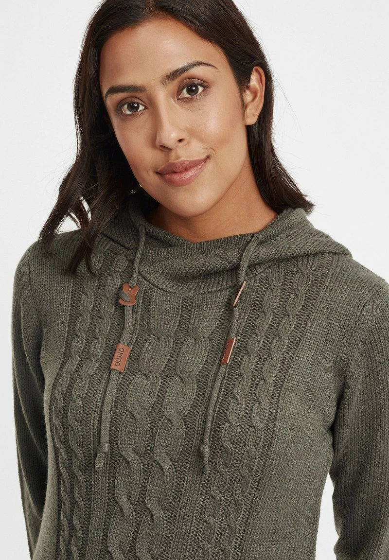 Oxmo OXCABLE - Jersey Con Capucha - Dark Grey, Mujer 4 Oxmo OXCABLE - Jersey Con Capucha - Dark Grey, Mujer - Imagen 4