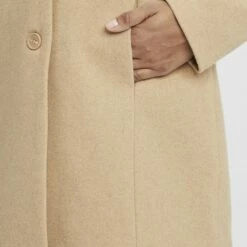 Oxmo OXHERMY - Abrigo Clásico - Dune Melange, Mujer -Oxmo tienda en línea a5c5dcb4c9624650aa94b3dc7d54a755