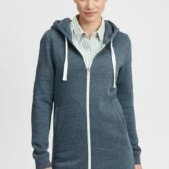 Oxmo OXOLINDA - Sudadera Con Cremallera - Ins Blue M , Mujer