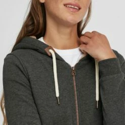 Oxmo OXVICKY - Sudadera Con Cremallera - Dar Grey M , Mujer -Oxmo tienda en línea a9647c17da6a468ab6e849762c680b66