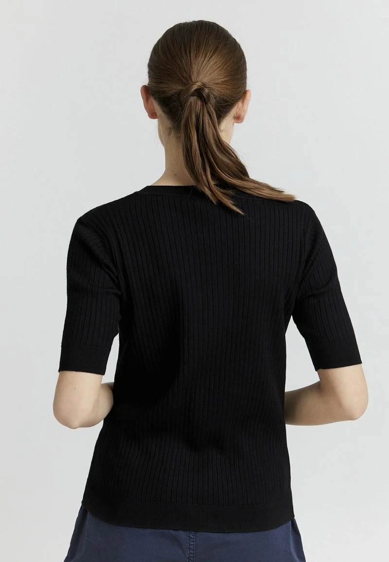 Oxmo RIONA - Camiseta Básica - Black , Mujer 3 Oxmo RIONA - Camiseta Básica - Black , Mujer - Imagen 3