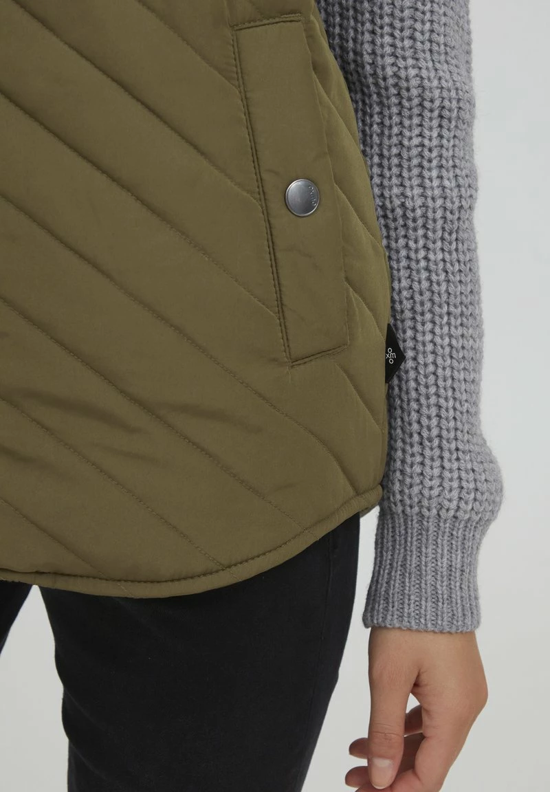 Oxmo OXMACY - Chaleco - Dusty Olive, Mujer 5 Oxmo OXMACY - Chaleco - Dusty Olive, Mujer - Imagen 5
