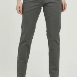 Oxmo OXCHAKIRA - Pantalones Chinos - Dark Grey, Mujer