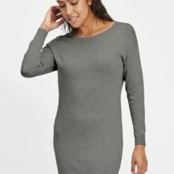 Oxmo OXELLA - Vestido De Punto - Grey Mel , Mujer
