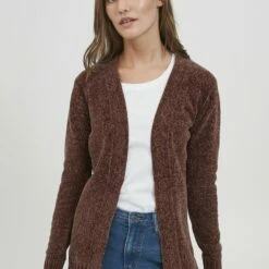 Oxmo OXELISABET - Chaqueta De Punto - Dark Cinnamon, Hombre