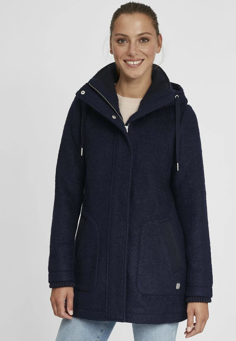 Oxmo OXRIEKE - Abrigo Corto - Insignia Blue Melange, Mujer 1 Oxmo OXRIEKE - Abrigo Corto - Insignia Blue Melange, Mujer