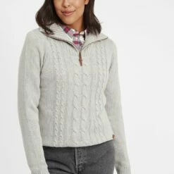 Oxmo OXCARRY - Jersey De Punto - Mid Grey , Mujer