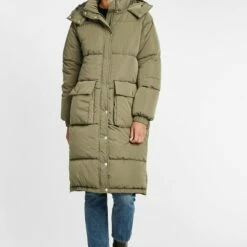 Oxmo OXALBA - Abrigo De Invierno - Dusty Olive , Mujer