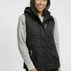 Oxmo OXBELLISSA - Chaleco - Black, Mujer