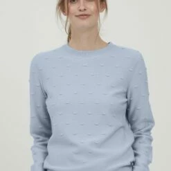 Oxmo OXDOTTA - Jersey De Punto - Brunnera Blue , Mujer