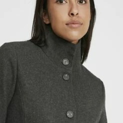 Oxmo OXHERMY - Abrigo Clásico - Dark Grey Melange, Mujer -Oxmo tienda en línea b72b05739ecc437c9afe4b5d71b66397