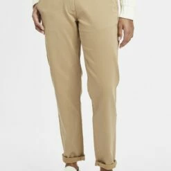 Oxmo OXDONETA - Pantalones Chinos - Sand , Mujer