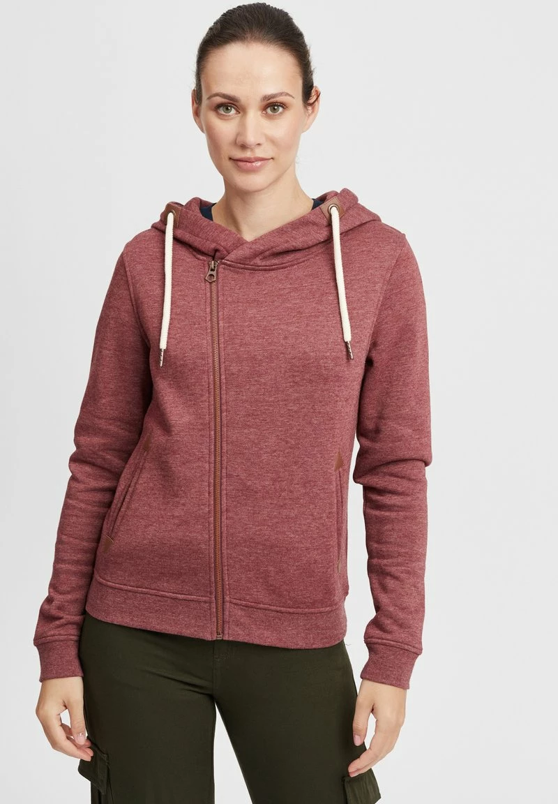 Oxmo OXVICKY - Sudadera Con Cremallera - Wine R Mel , Mujer 1 Oxmo OXVICKY - Sudadera Con Cremallera - Wine R Mel , Mujer