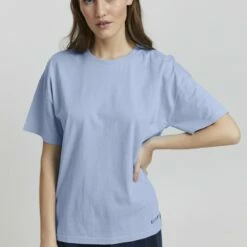 Oxmo PINALA - Camiseta Básica - Bel Air Blue, Mujer