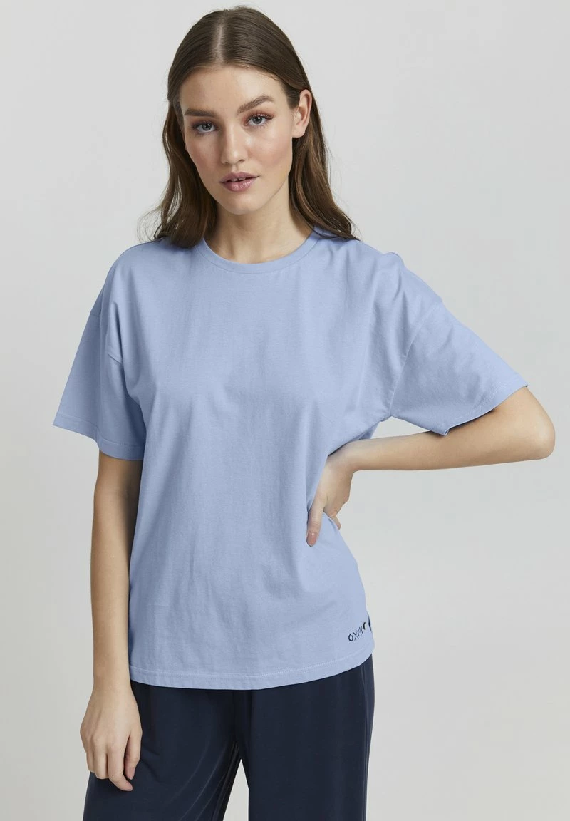 Oxmo PINALA - Camiseta Básica - Bel Air Blue, Mujer 1 Oxmo PINALA - Camiseta Básica - Bel Air Blue, Mujer