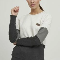 Oxmo OXTRINE - Jersey De Punto - Oyster Grey Melange, Mujer