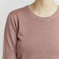 Oxmo OXHELIN - Camiseta Básica - Ash Rose Melange, Mujer -Oxmo tienda en línea c02cdebdf72a4a33afec7675f549ba75