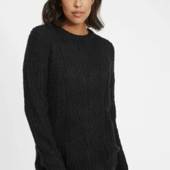 Oxmo OXCHIARA - Jersey De Punto - Black, Mujer