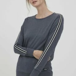 Oxmo OXGABITA - Sudadera - Insignia Blue Melange, Mujer