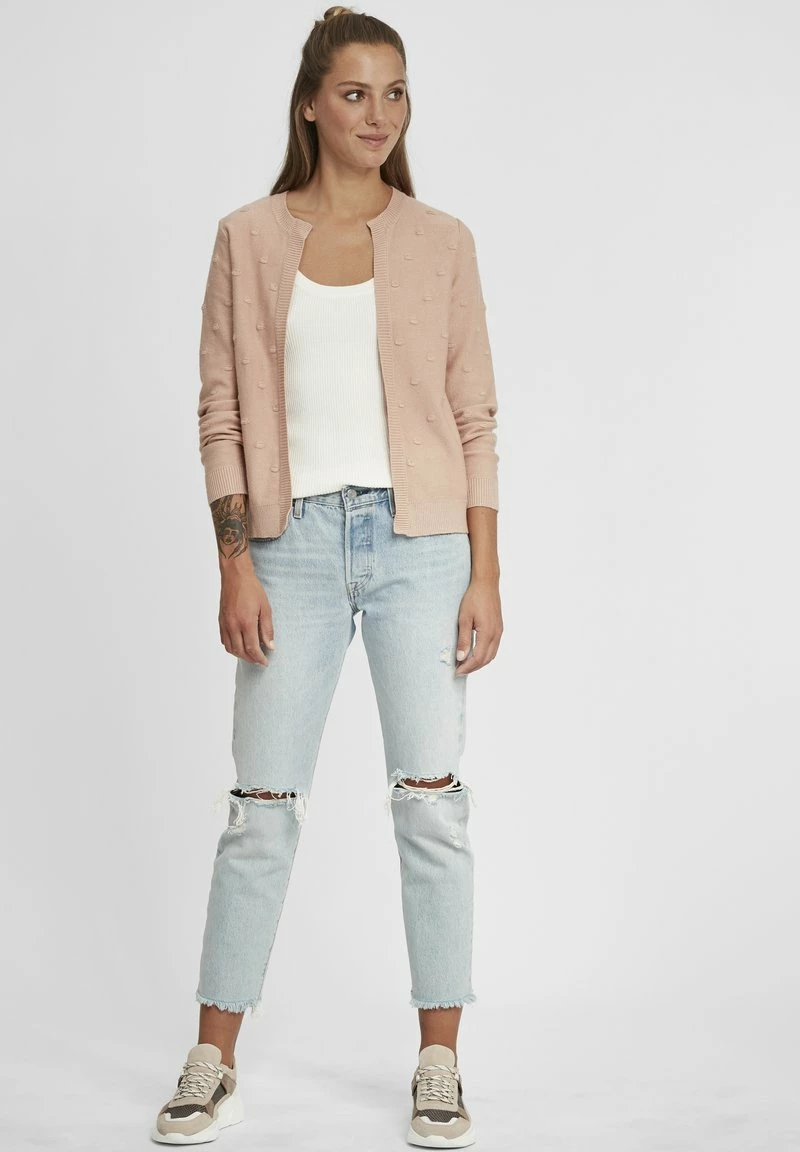 Oxmo OXKALOTTA - Chaqueta De Punto - Mahogany Rose , Mujer 2 Oxmo OXKALOTTA - Chaqueta De Punto - Mahogany Rose , Mujer - Imagen 2