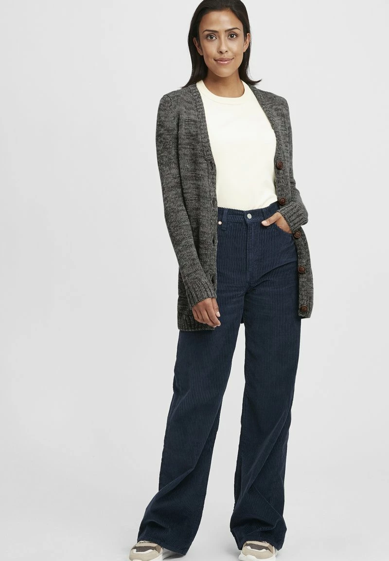 Oxmo OXPHILEMONA - Chaqueta De Punto - Black , Mujer 2 Oxmo OXPHILEMONA - Chaqueta De Punto - Black , Mujer - Imagen 2