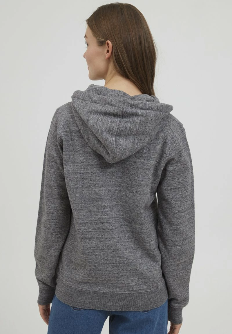Oxmo OXHELNA - Sudadera Con Cremallera - Pewter Melange , Mujer 3 Oxmo OXHELNA - Sudadera Con Cremallera - Pewter Melange , Mujer - Imagen 3