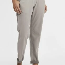 Oxmo OXDONETA - Pantalones Chinos - Mid Grey , Mujer