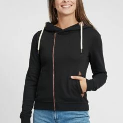 Oxmo OXVICKY - Sudadera Con Cremallera - Black , Mujer