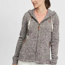 Oxmo OXTHORY - Sudadera Con Cremallera - Coffee Bea , Mujer