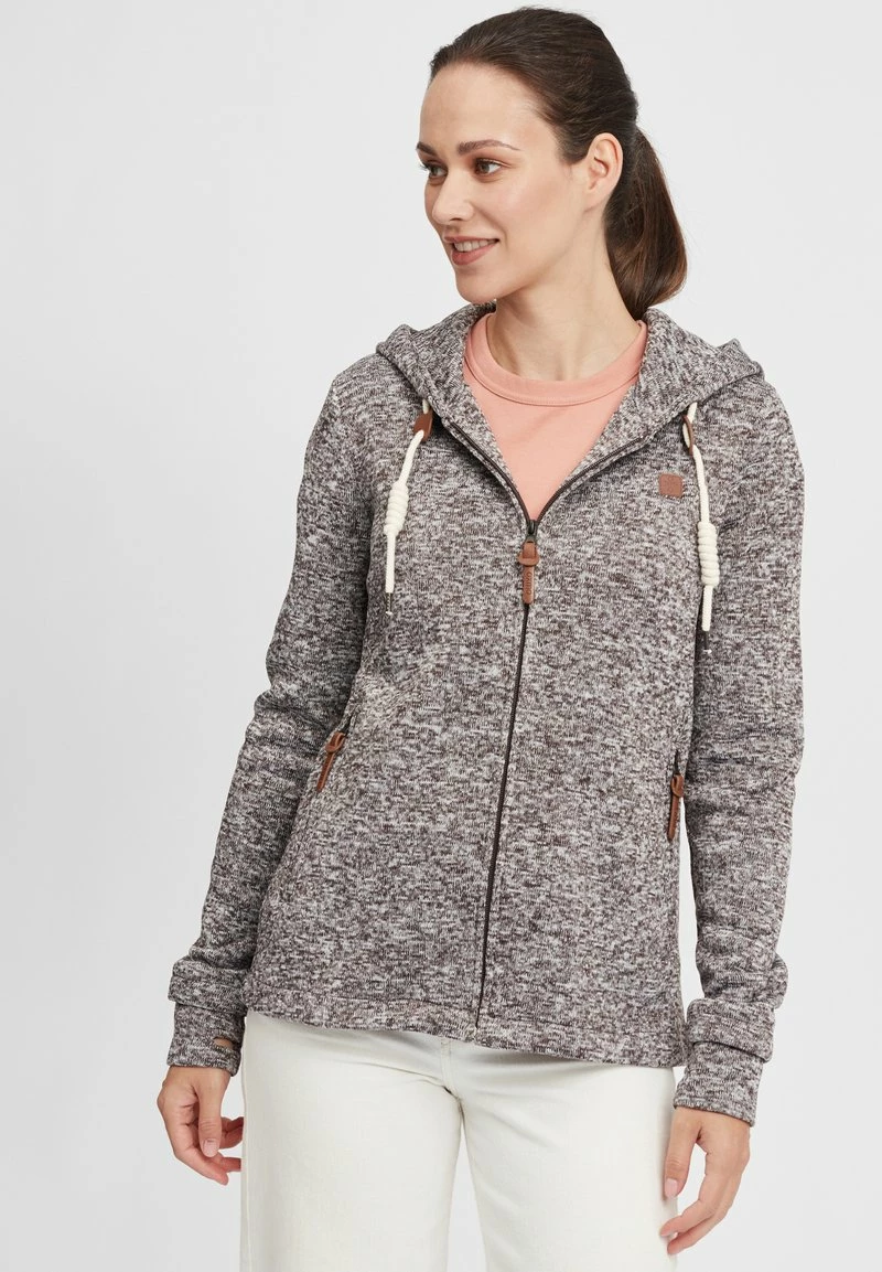 Oxmo OXTHORY - Sudadera Con Cremallera - Coffee Bea , Mujer 1 Oxmo OXTHORY - Sudadera Con Cremallera - Coffee Bea , Mujer