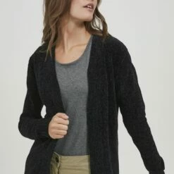 Oxmo OXELISABET - Chaqueta De Punto - Black, Hombre