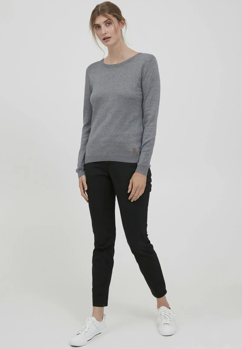 Oxmo OXEDDA - Jersey De Punto - Grey Mel , Mujer 2 Oxmo OXEDDA - Jersey De Punto - Grey Mel , Mujer - Imagen 2
