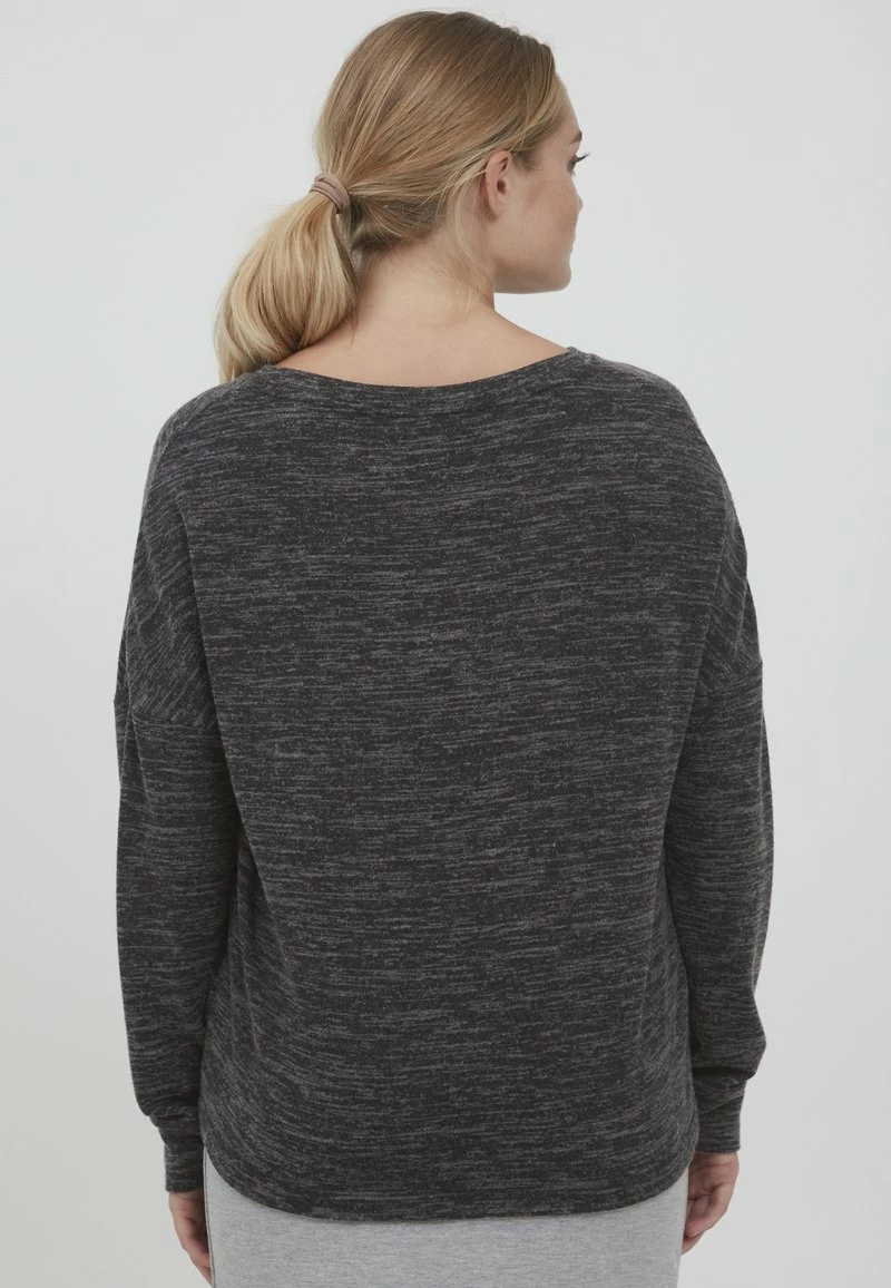 Oxmo OXBENTA - Jersey De Punto - Dark Grey Melange , Mujer 3 Oxmo OXBENTA - Jersey De Punto - Dark Grey Melange , Mujer - Imagen 3