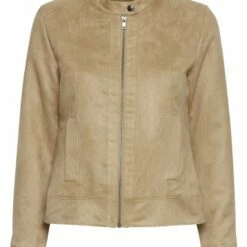 Oxmo PEGGY - Chaqueta De Cuero Sintético - Tannin, Mujer -Oxmo tienda en línea cec04b74692f4870ba5f19d355b79b0a