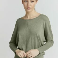 Oxmo OXHERDIS - Jersey De Punto - Seagrass Melange, Mujer