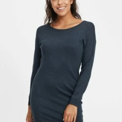 Oxmo OXELLA - Vestido De Punto - Ins Bl Mel, Mujer