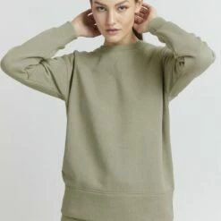Oxmo HOLMA - Sudadera - Seagrass , Mujer