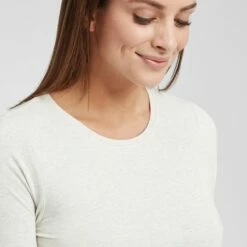 Oxmo OXMARIE - Camiseta De Manga Larga - Oyster Grey Melange , Mujer -Oxmo tienda en línea d7e7f2859fe44d7a9b33f56952957d5c