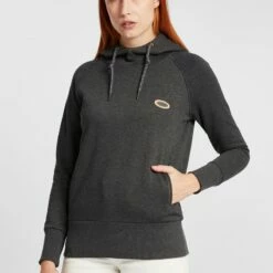 Oxmo OXPUJA - Jersey Con Capucha - Dark Grey Melange, Mujer