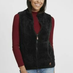 Oxmo OXTHERI - Chaleco - Black , Mujer