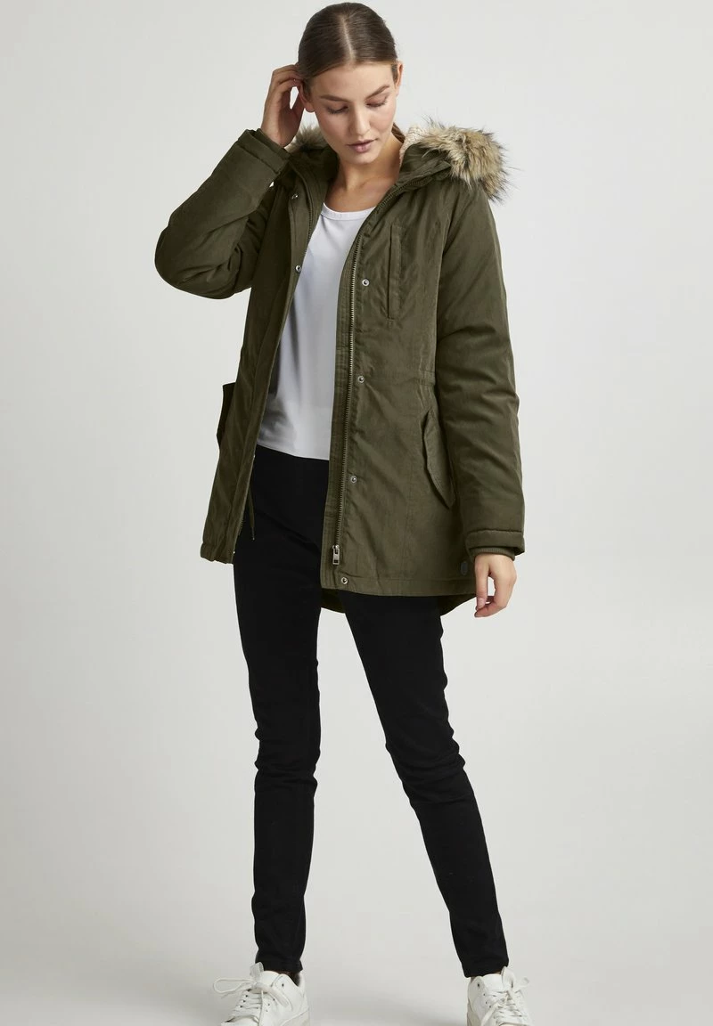 Oxmo OXLOKA - Abrigo De Invierno - Ivy Green , Mujer 2 Oxmo OXLOKA - Abrigo De Invierno - Ivy Green , Mujer - Imagen 2