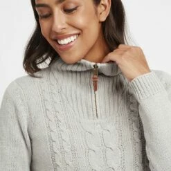 Oxmo OXCARRY - Jersey De Punto - Mid Grey , Mujer -Oxmo tienda en línea dd257353a9ab451aadc0f3856bd11126