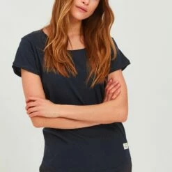 Oxmo OXLYDI - Camiseta Básica - Blue , Mujer