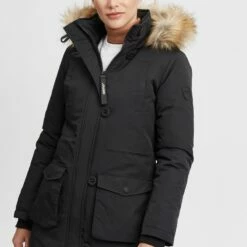 Oxmo OXACTA - Abrigo De Invierno - Black , Mujer