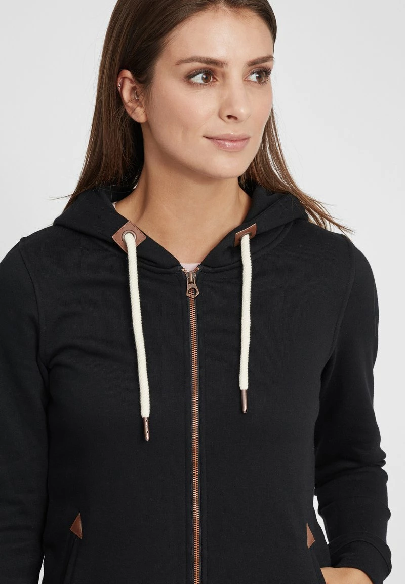 Oxmo OXVICKY - Sudadera Con Cremallera - Black , Mujer 4 Oxmo OXVICKY - Sudadera Con Cremallera - Black , Mujer - Imagen 4
