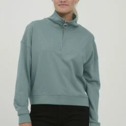 Oxmo OXGRETHE - Jersey De Punto - Goblin Green , Mujer