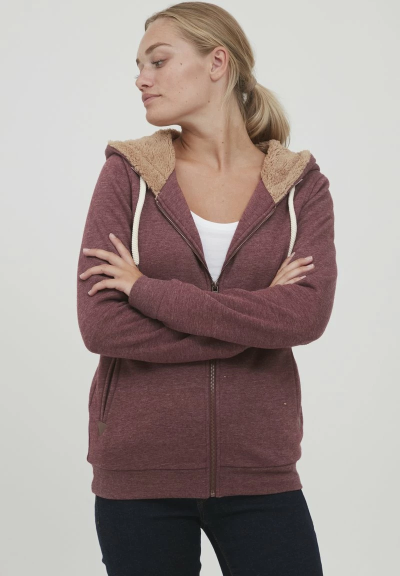 Oxmo OXVICKY - Sudadera Con Cremallera - Red , Mujer 1 Oxmo OXVICKY - Sudadera Con Cremallera - Red , Mujer